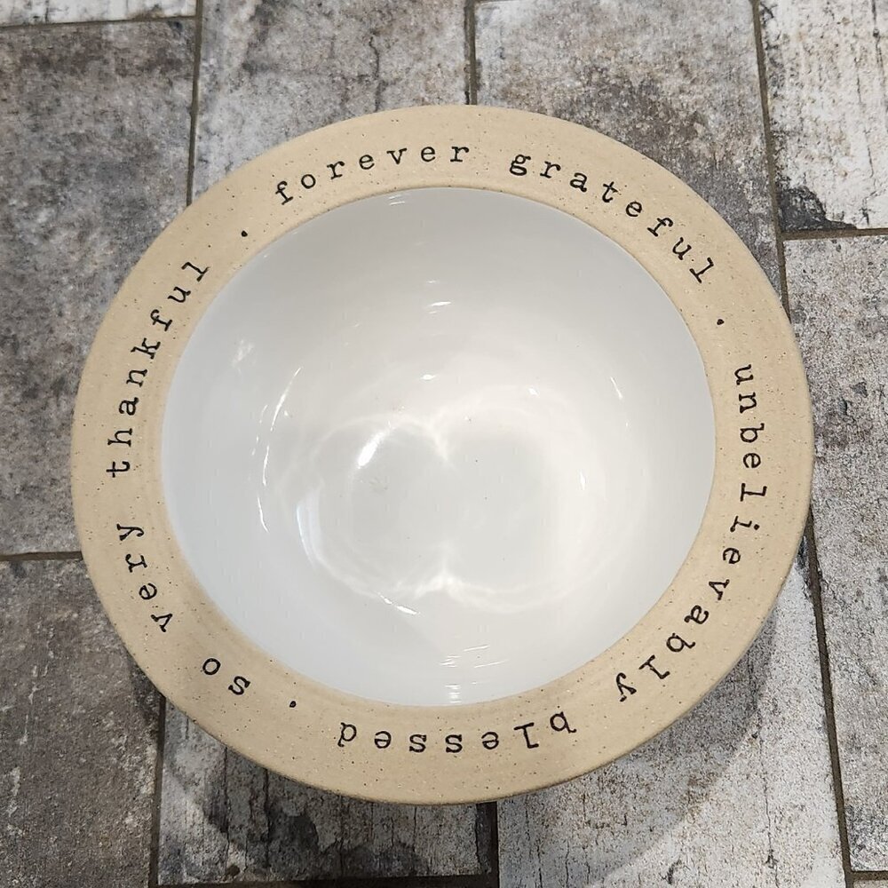 Mud Pie "The Thankful Bowl", NWOT - Picture 2 of 5